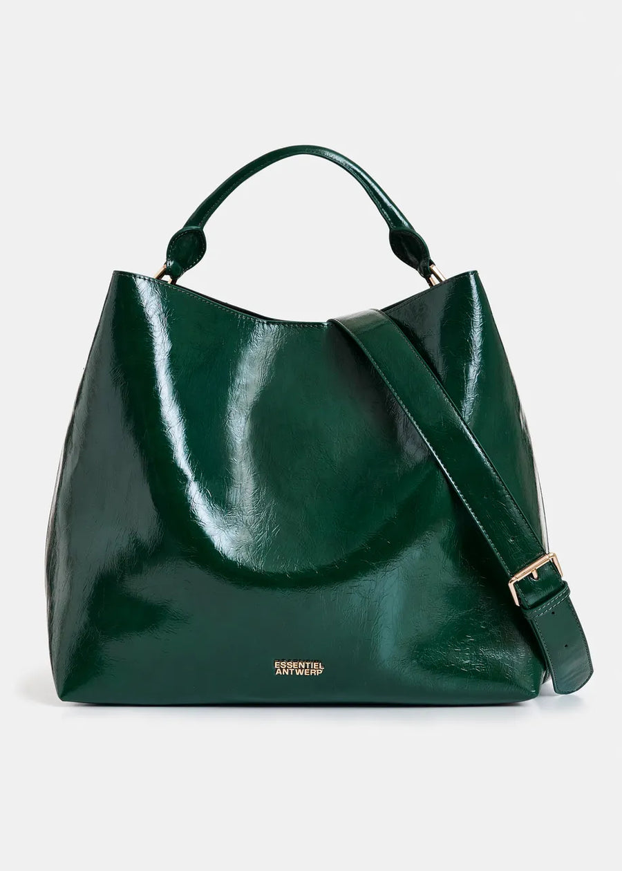 Green Patent Leather Hobo Bag