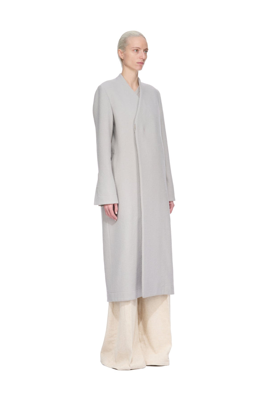 Wool Blend Tailored Coat