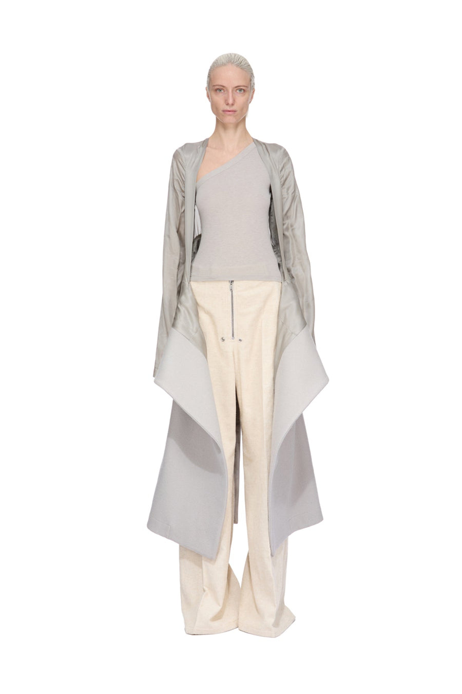 Wool Blend Tailored Coat