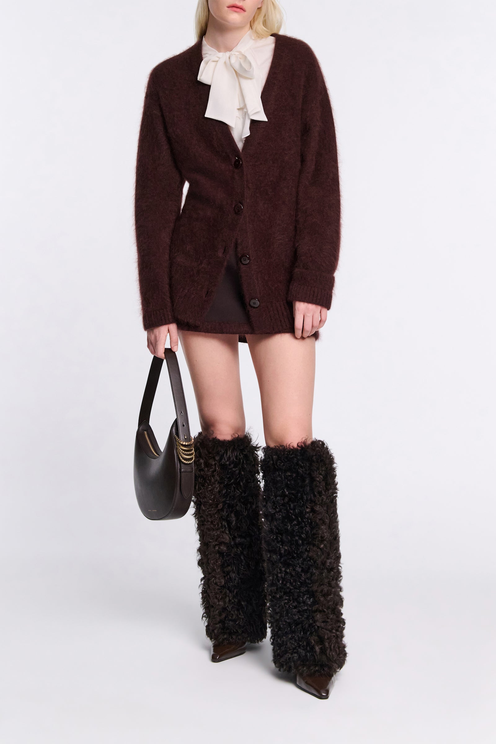 Fluffy Mohair Cardigan