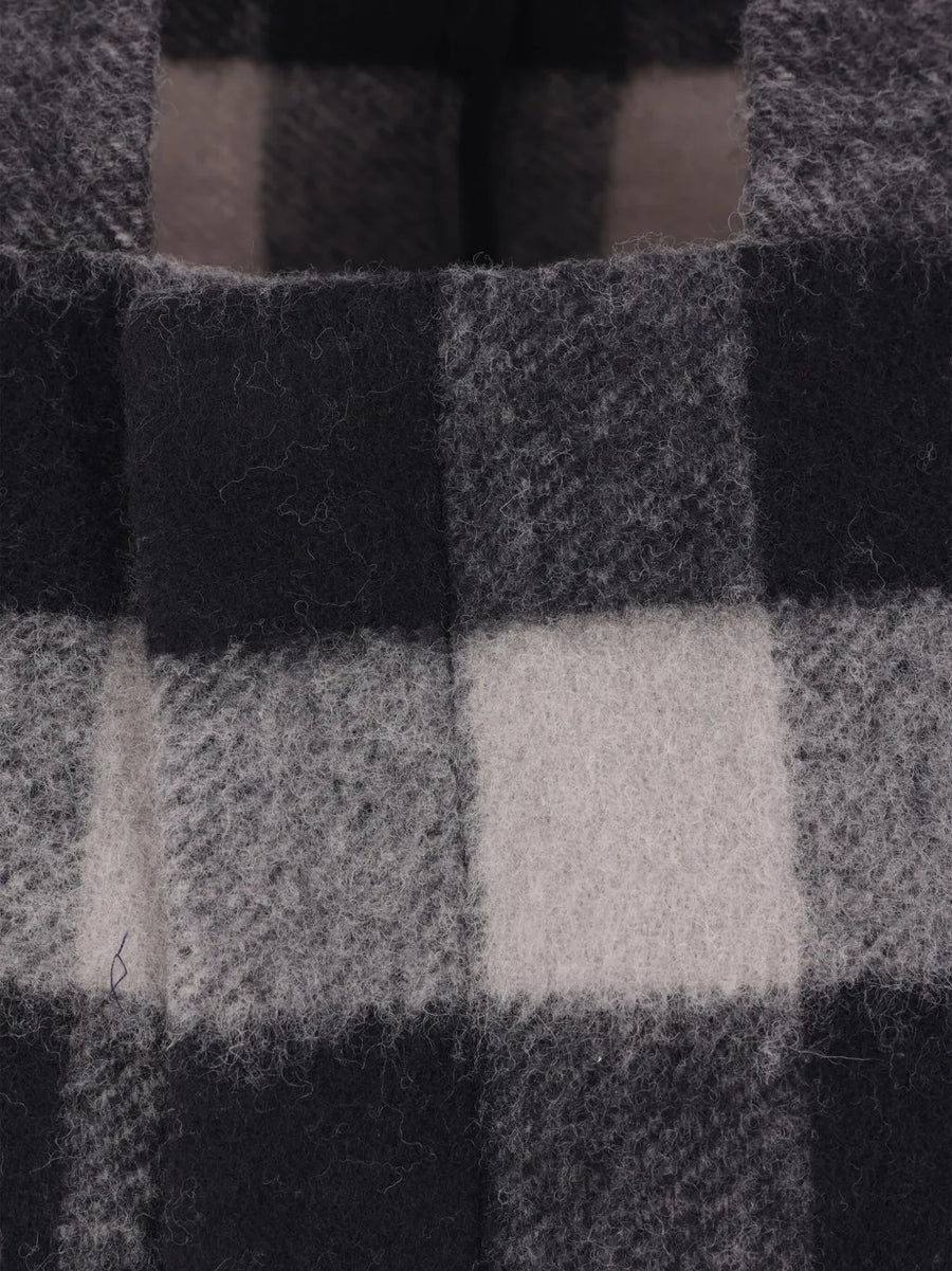 Checked Wool Blend Jacket