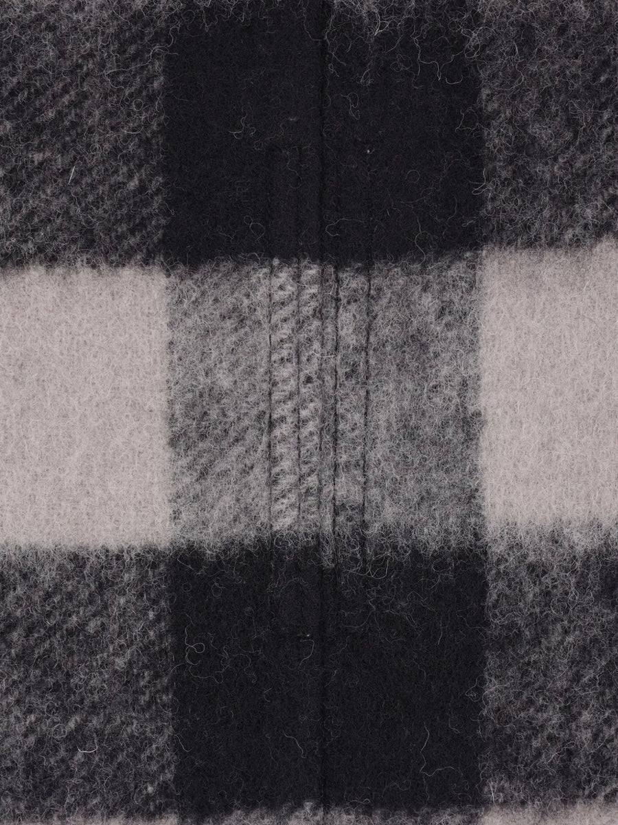 Checked Wool Blend Jacket