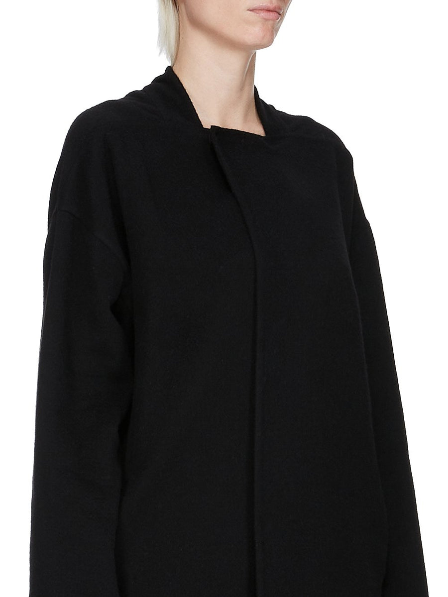 Black Island Coat Shawl Collar