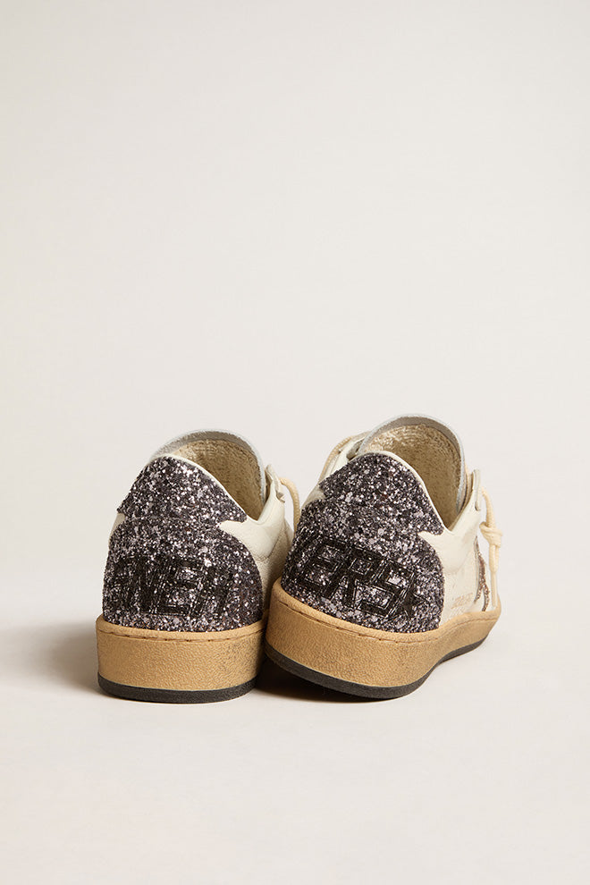 GOLDEN GOOSE BALLSTAR NAPPA UPPER WITH ORNAMENTAL