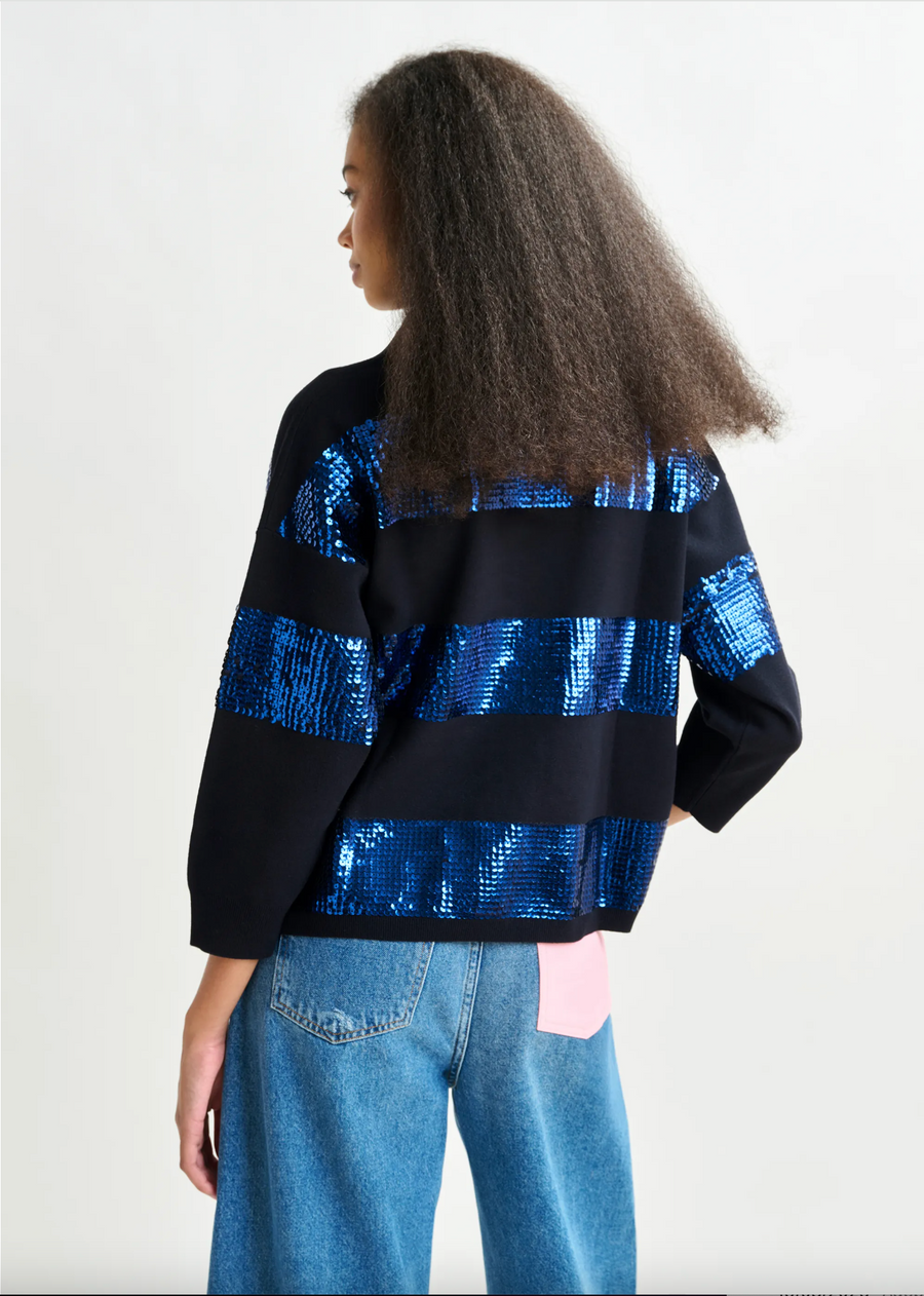 Blue Striped Polo