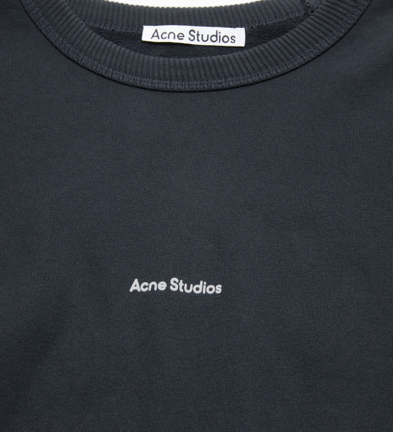 ACNE LOGO BLACK SWEATSHIRT