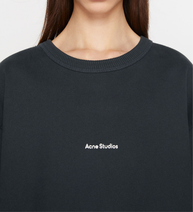 ACNE LOGO BLACK SWEATSHIRT