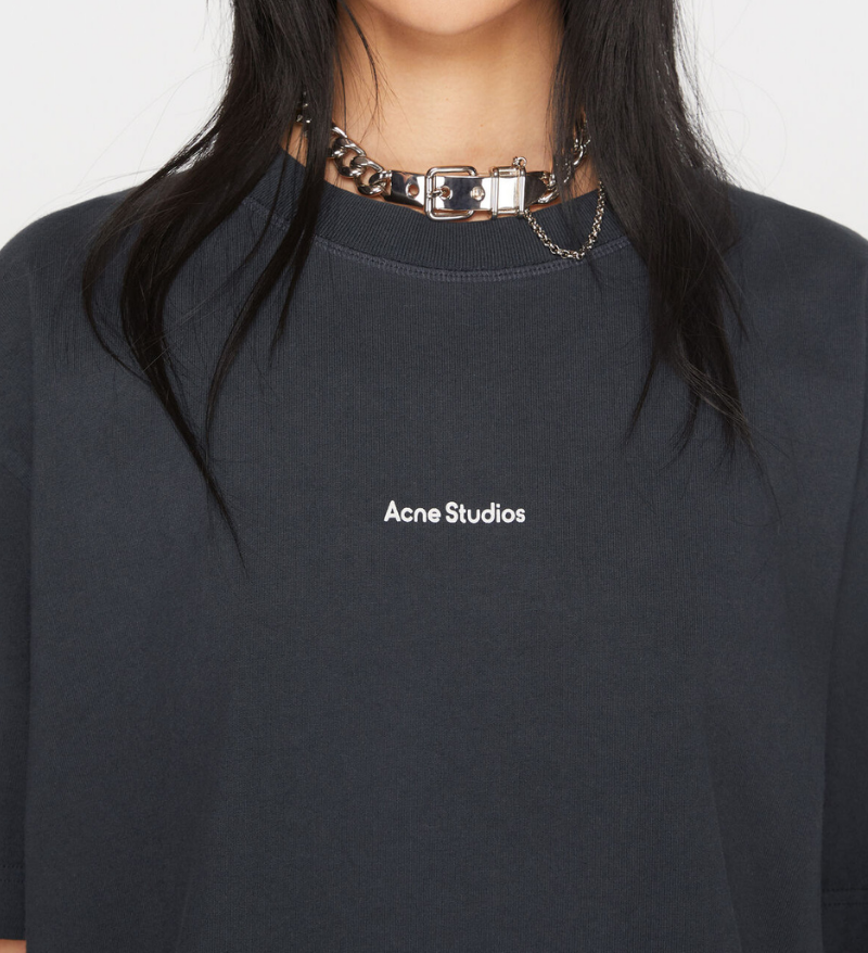 ACNE LOGO BLACK T-SHIRT