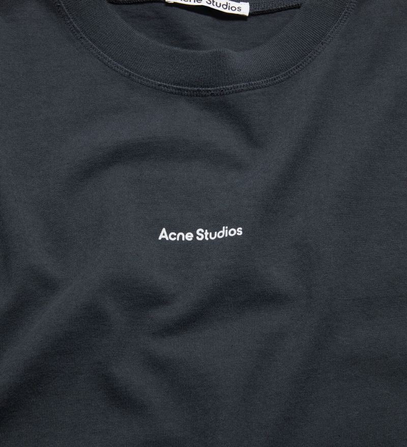 ACNE LOGO BLACK T-SHIRT