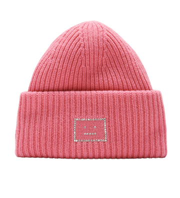 FACE BEANIE PINK WITH LOGO