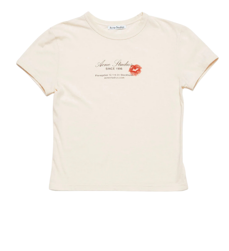 Premium Acne Studios Logo T-Shirt – White
