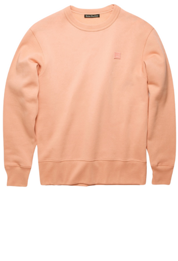 Face Pale Pink Motif Sweatshirt